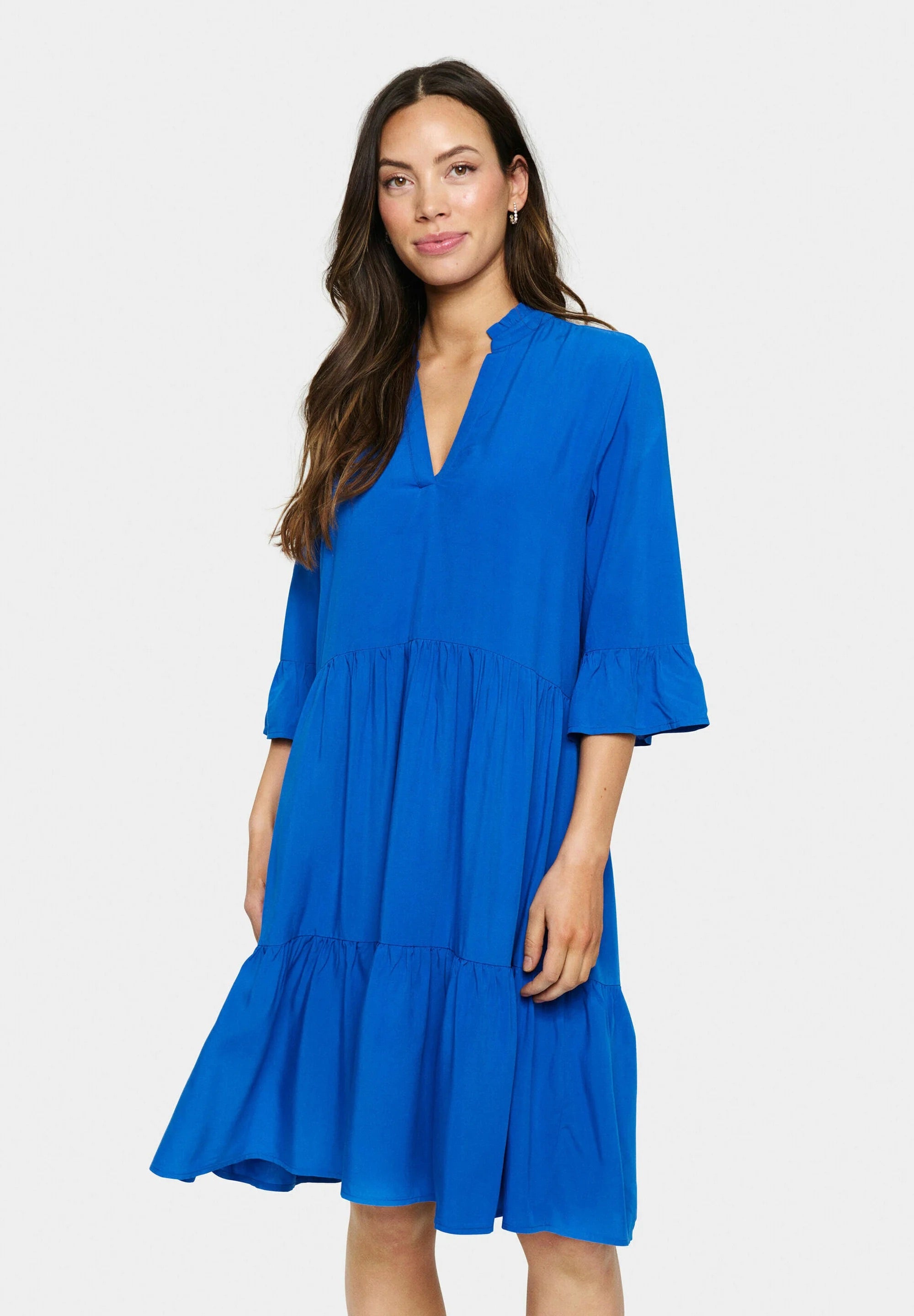Saint Tropez Tiered Day Dress - Blue