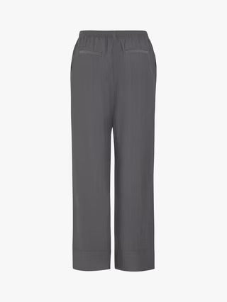 ICHI Fazima Tailored Trousers - Gray Pinstripe