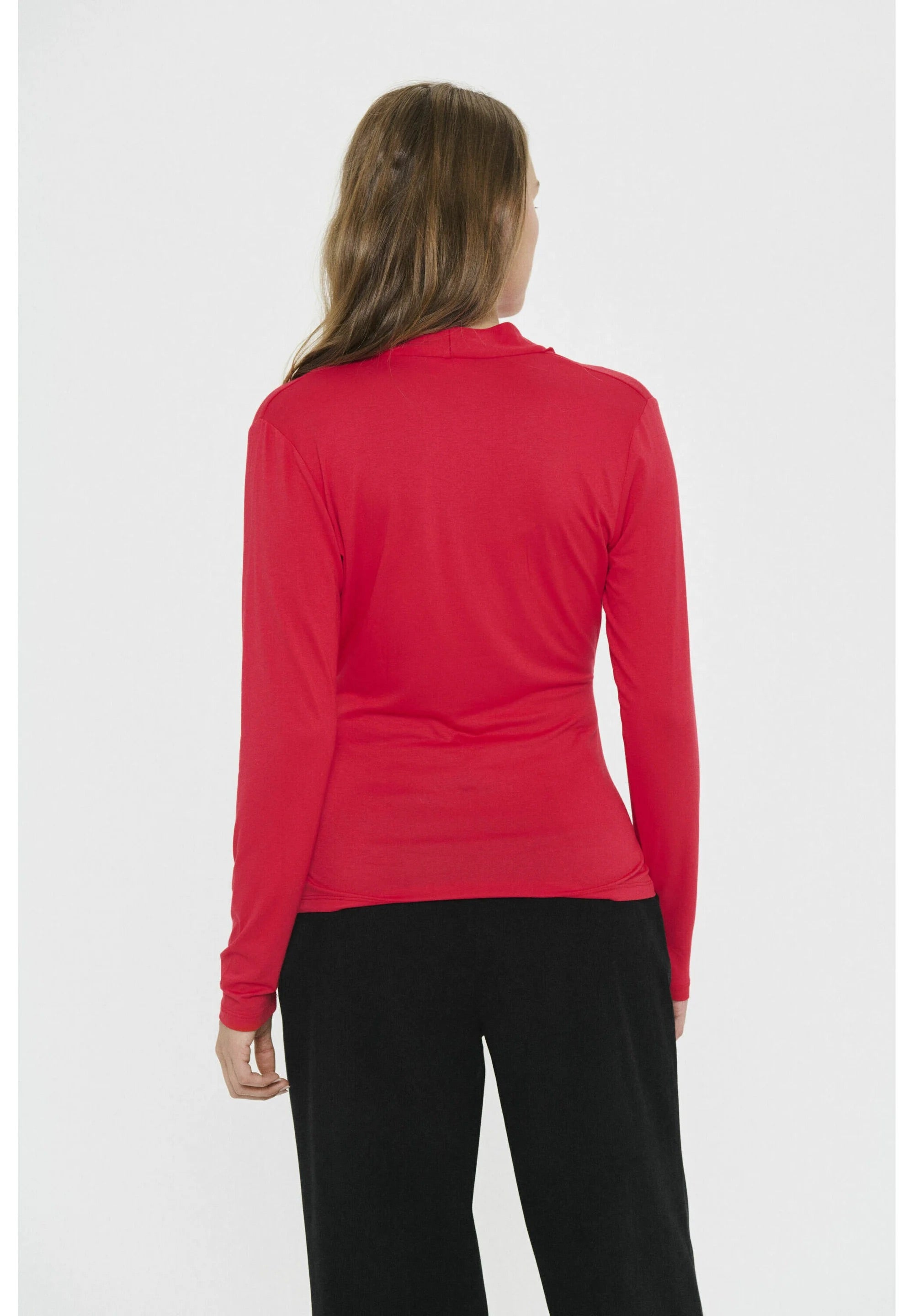 VIGGASZ WRAP Long Sleeve Top - Red
