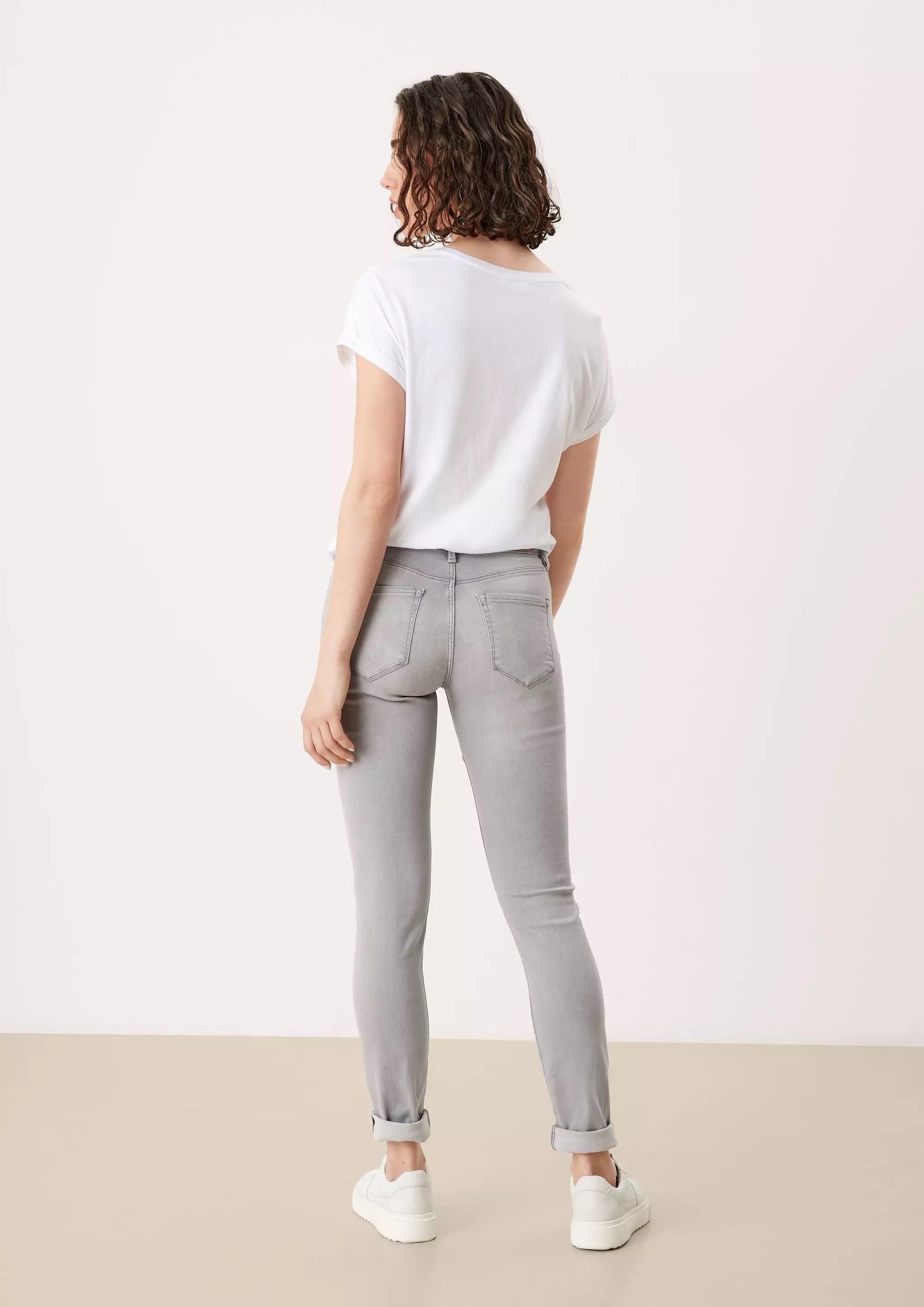 s.Oliver Izabell Women's Skinny Jeans - Light Grey Garment Wash - Model 1277411