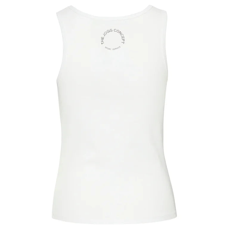 The Jogg Concept JCTonda Ribbed Tank Top - Off White