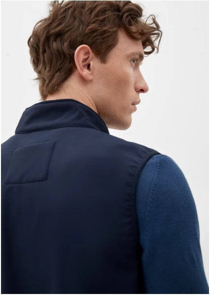 S.OLIVER MEN'S VEST-NAVY