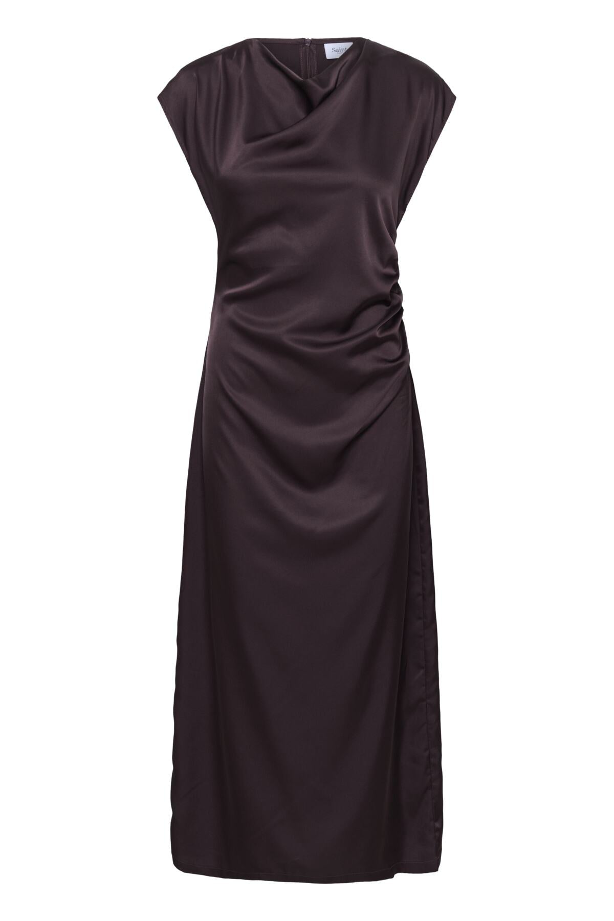 Saint Tropez MiggaSZ Wrap Dress - Black Shifted Strokes