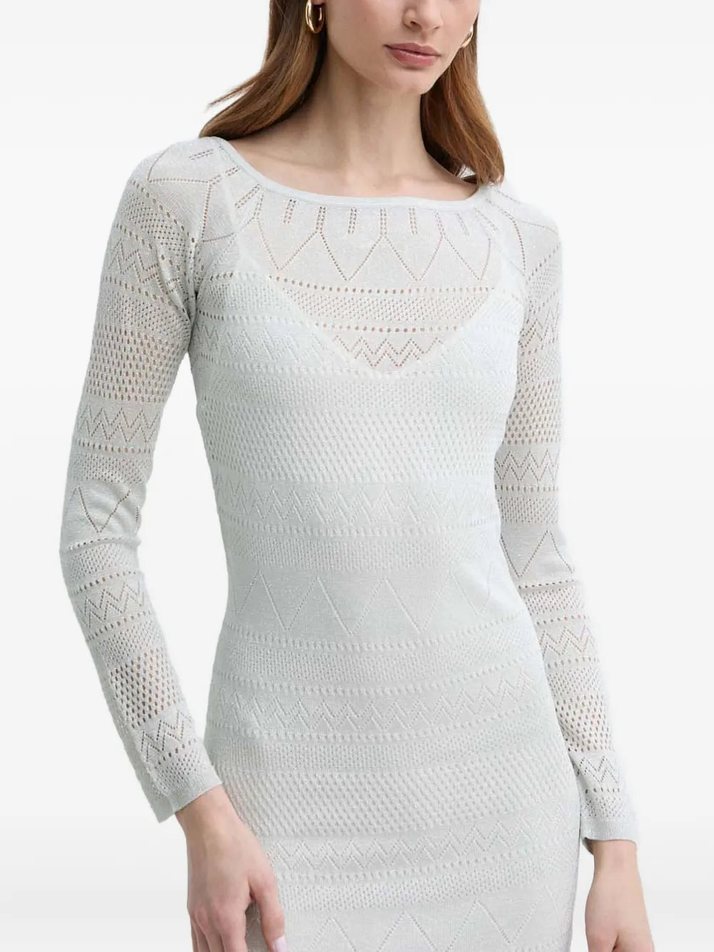 Marciano Crochet Long Dress