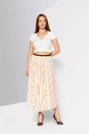 Lacoste Women's Pleated Maxi Skirt