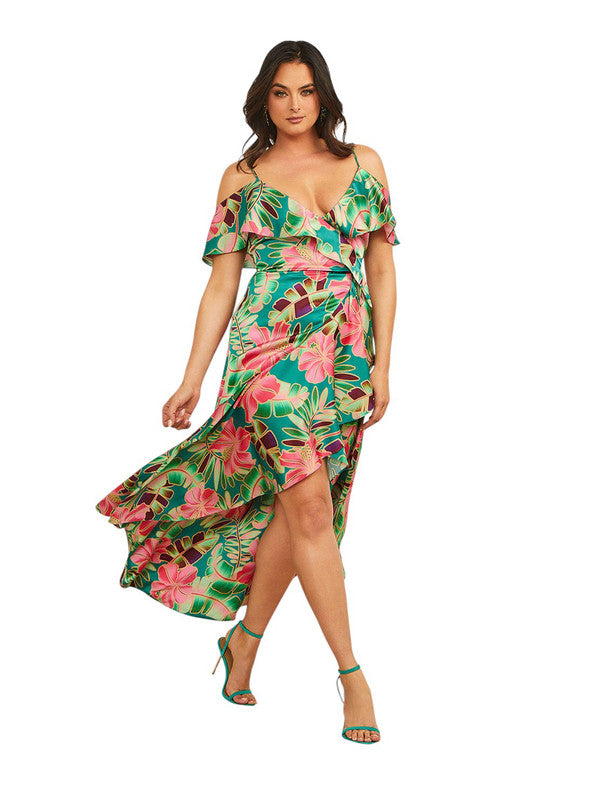 Marciano by Guess Paradiso Wrap Midi Dress