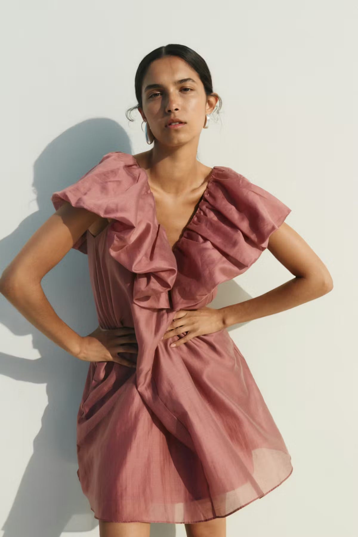 InWear AmeliaIW Dress - Dusty Rose Ruffle Dress