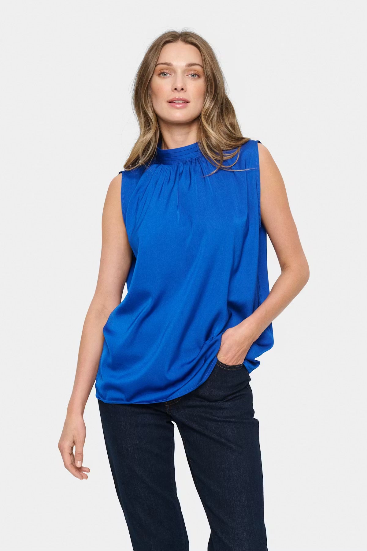 Saint Tropez AileenSZ Blouse Surf Blue