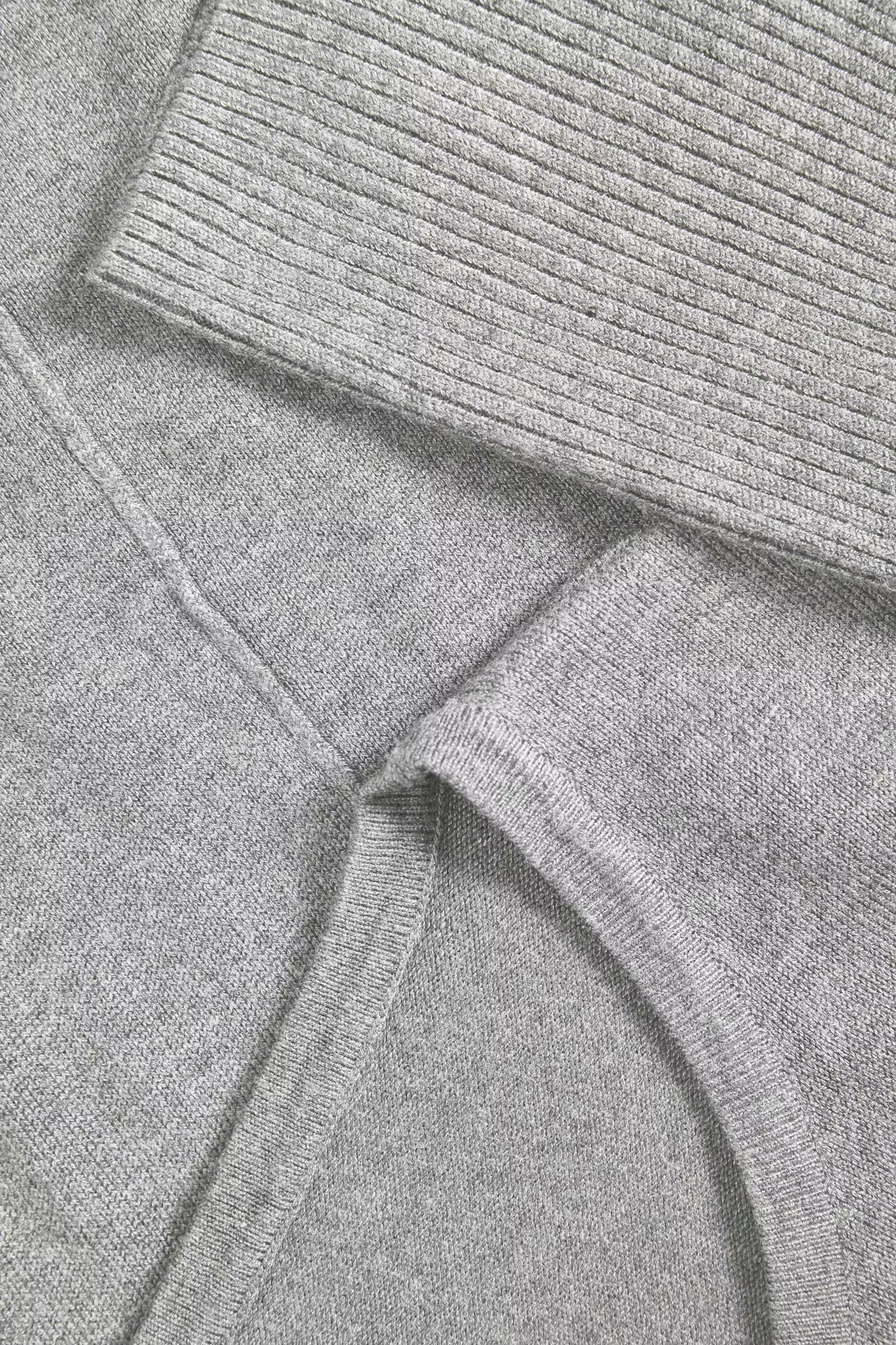 MilaSZ R-Neck Pullover - Pearl Grey Melange