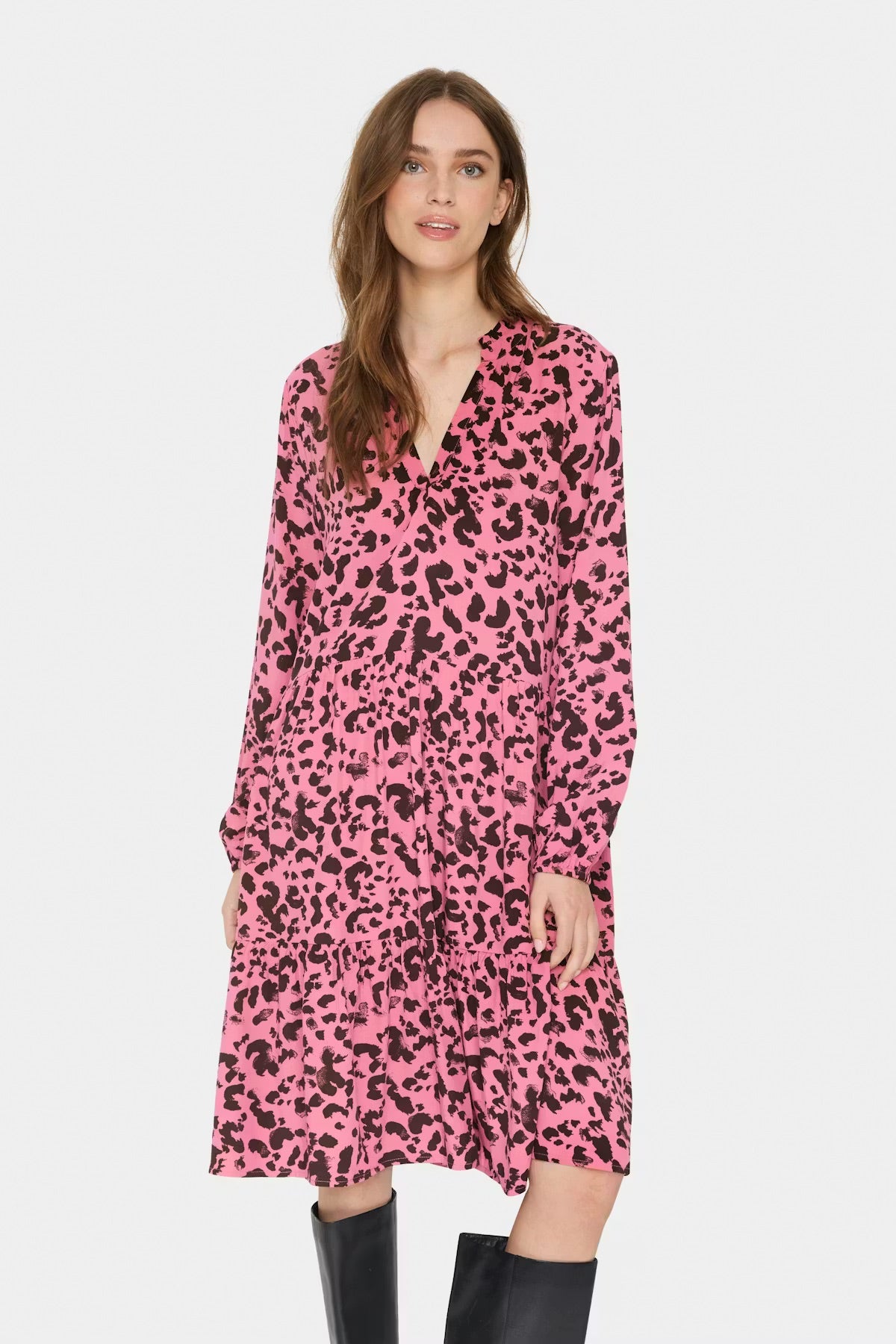 Saint Tropez Style EdaSZ LS Dress - Rose