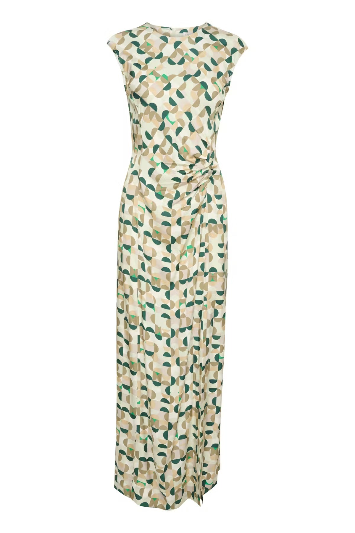 InWear BerilIW Dress - Green Geometric Print Maxi Dress