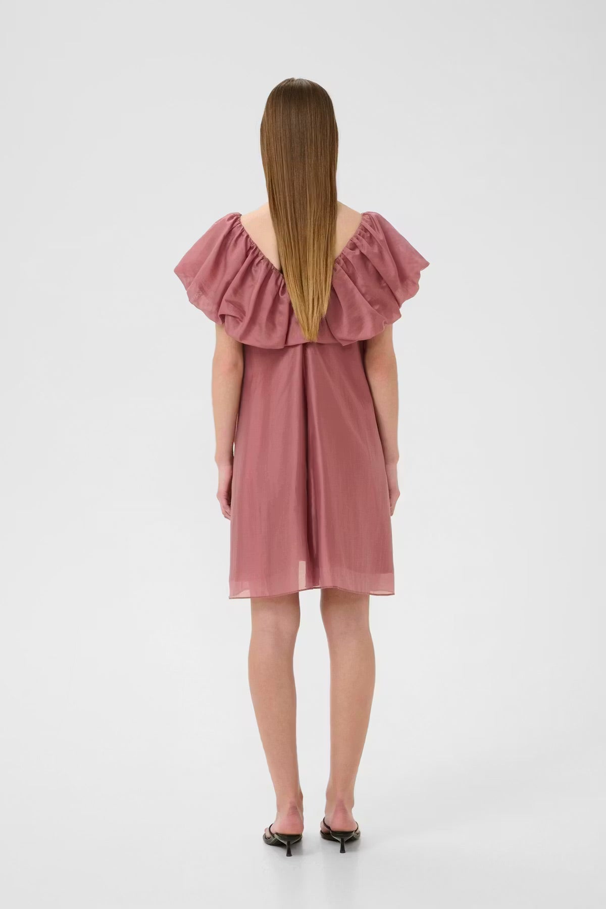 InWear AmeliaIW Dress - Dusty Rose Ruffle Dress