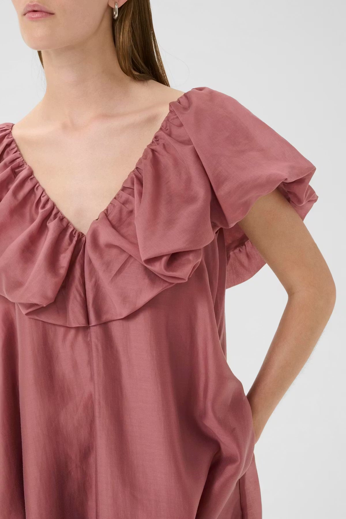 InWear AmeliaIW Dress - Dusty Rose Ruffle Dress
