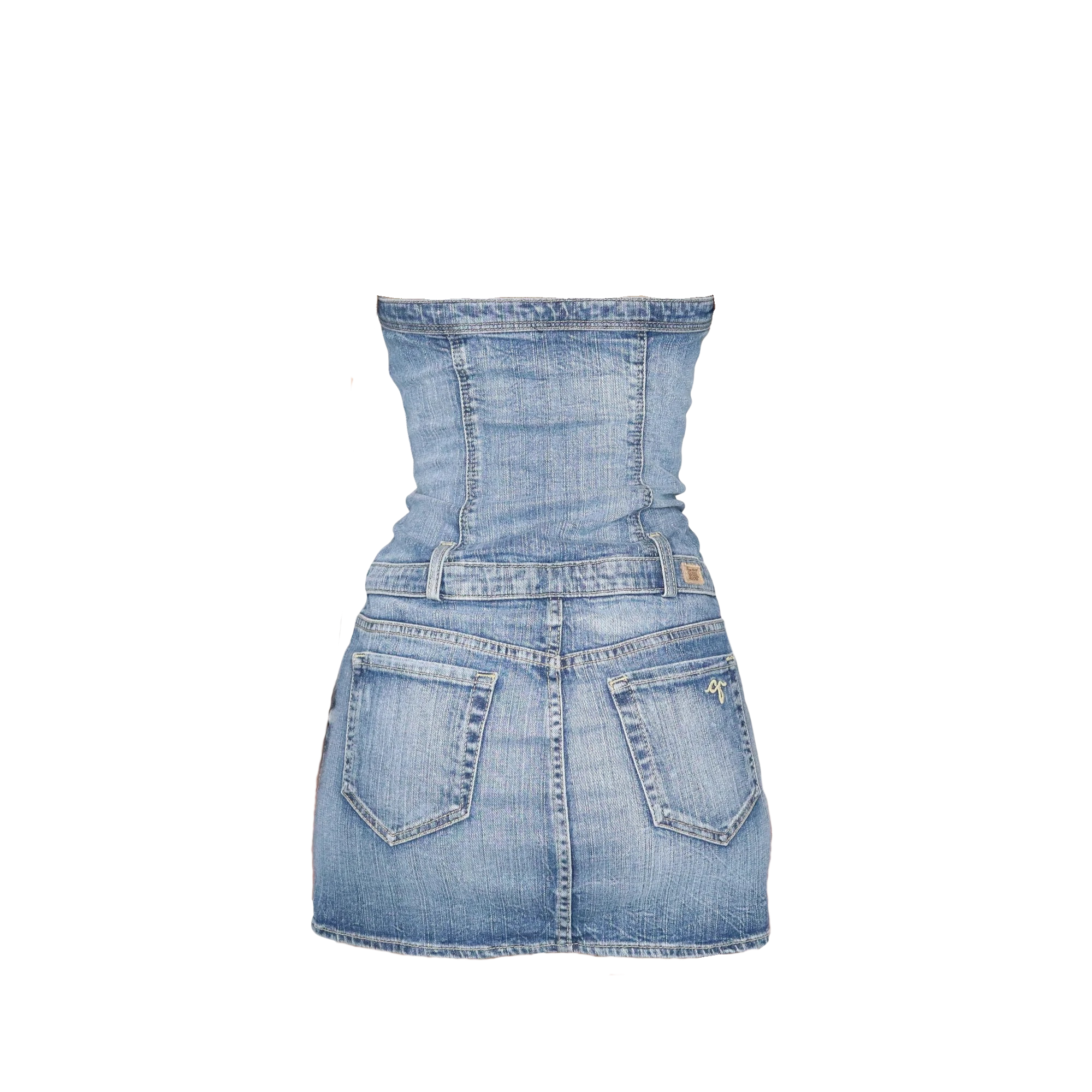 guess denim corset dress Guess Strapless Denim Corset Mini Dress
