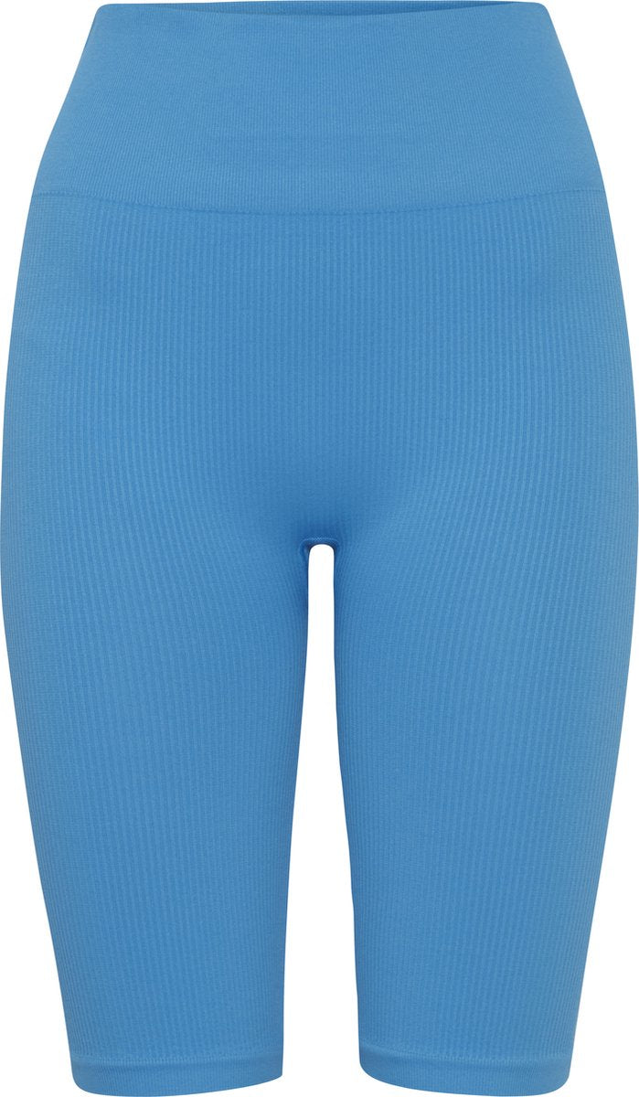 The Jogg Concept JCSahana Seamless Ribbed Biker Shorts - Blue