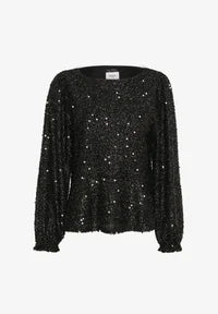 HinnaSZ Sequin Blouse - Black