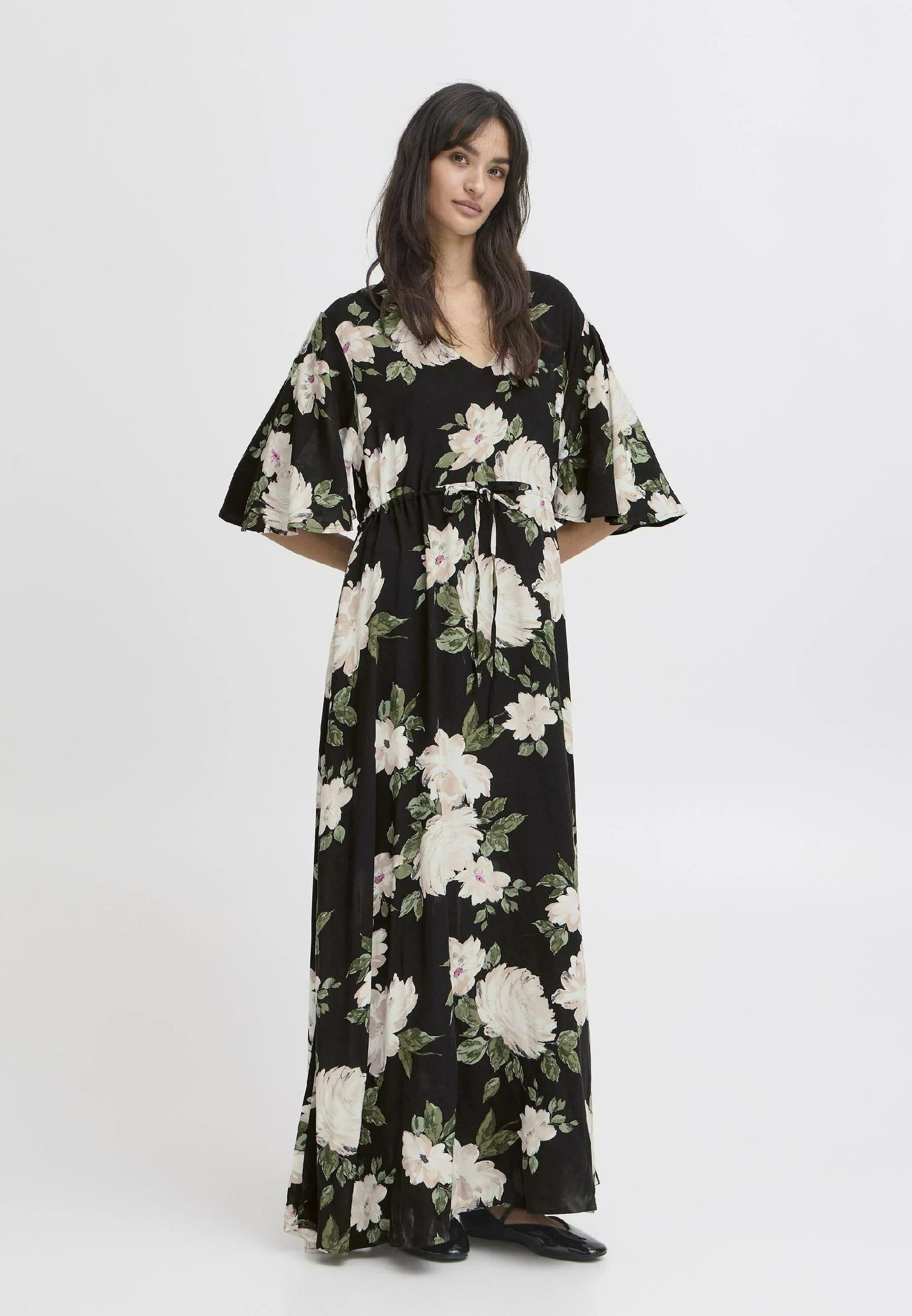 b.young BYMMJOELLA - Maxi dress - black roses