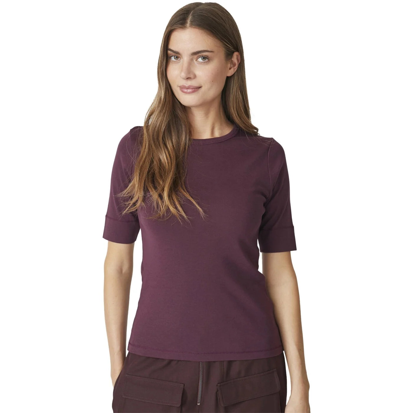 Co'couture Granny CC Organic Cotton T-Shirt – Aubergine