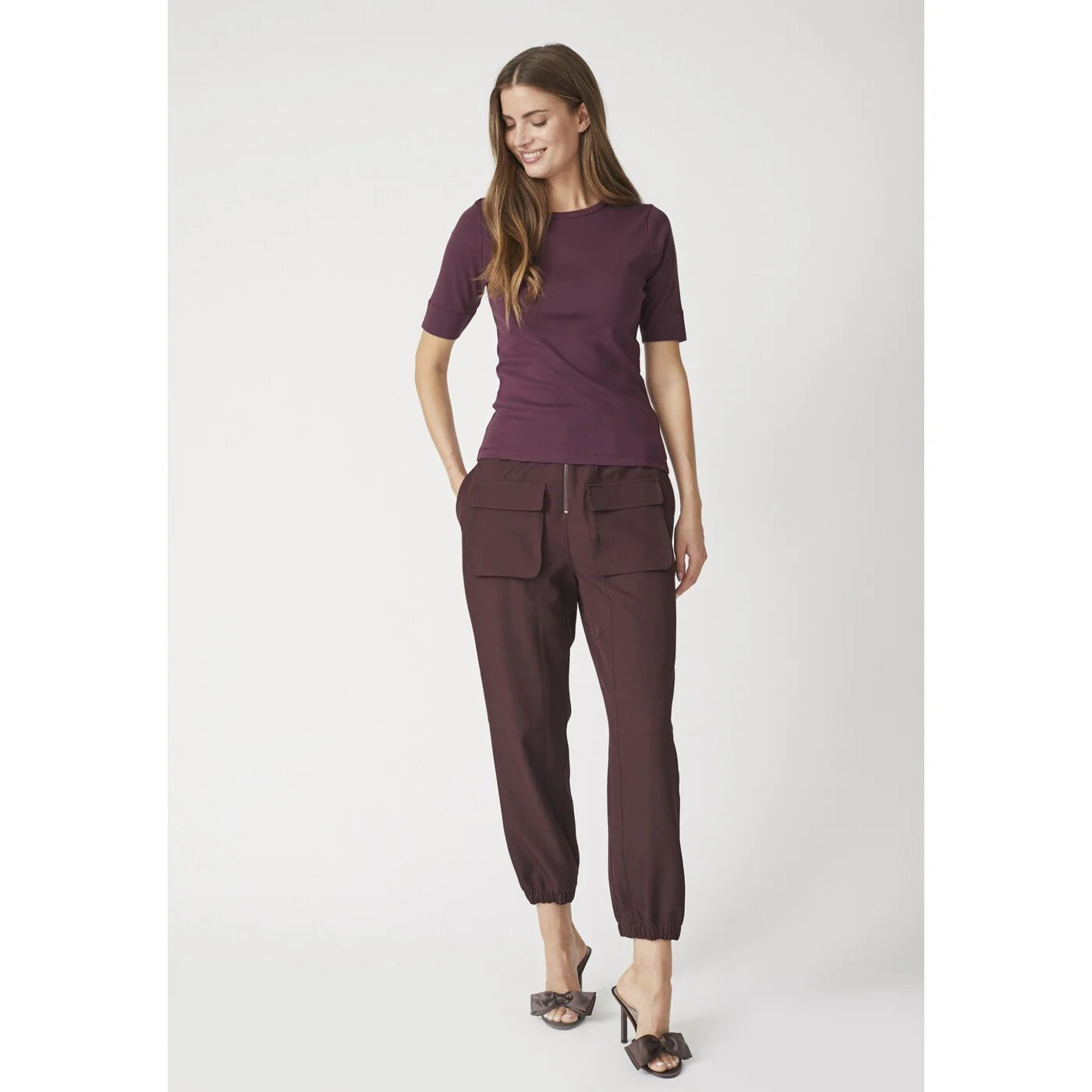 Co'couture Granny CC Organic Cotton T-Shirt – Aubergine