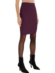 Marciano by Guess Pencil Skirt - Burgundy Slim Fit