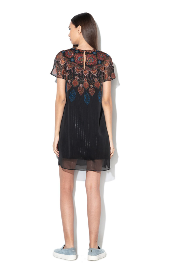 DESIGUAL, Mexican Floral Print Mini Dress