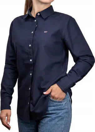Tommy Jeans Ladies Oxford Shirt Navy