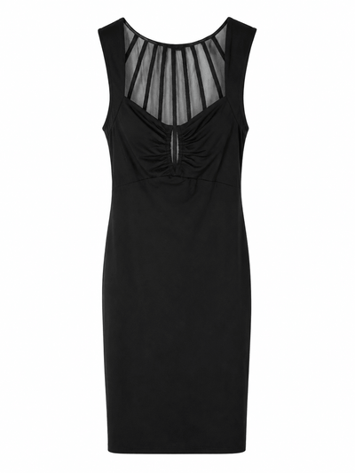 Marciano by Guess Mesh Panel Bodycon Dress – Black