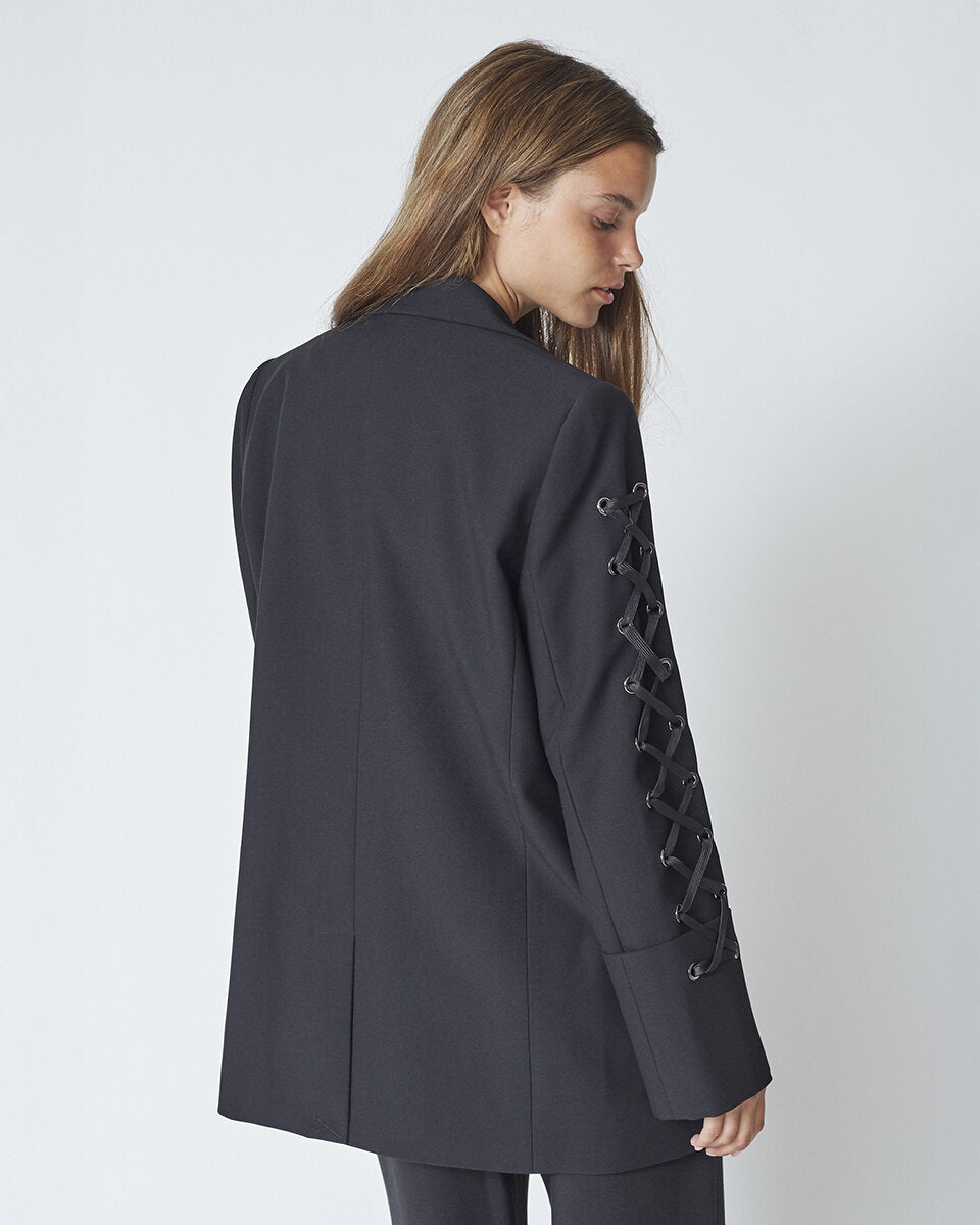 Co'couture Vola CC Eyelet Blazer – Black