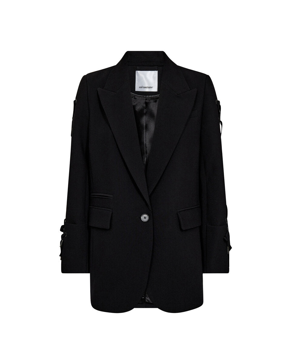 Co'couture Vola CC Eyelet Blazer – Black
