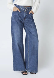 Co'couture Rumi CC Belt Wide-Leg Jeans – Dark Denim