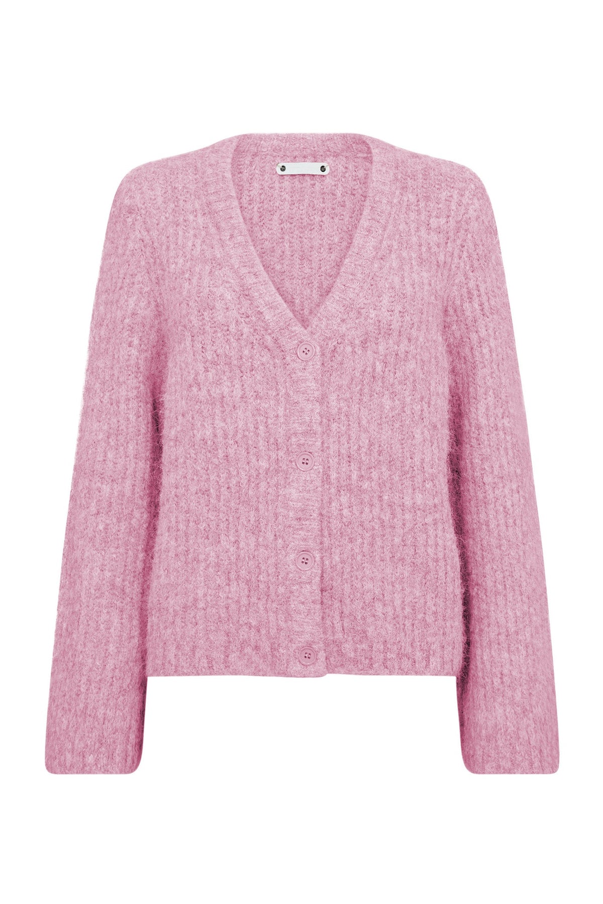 Co'couture Charlie V-Neck Cardigan – Pale Pink