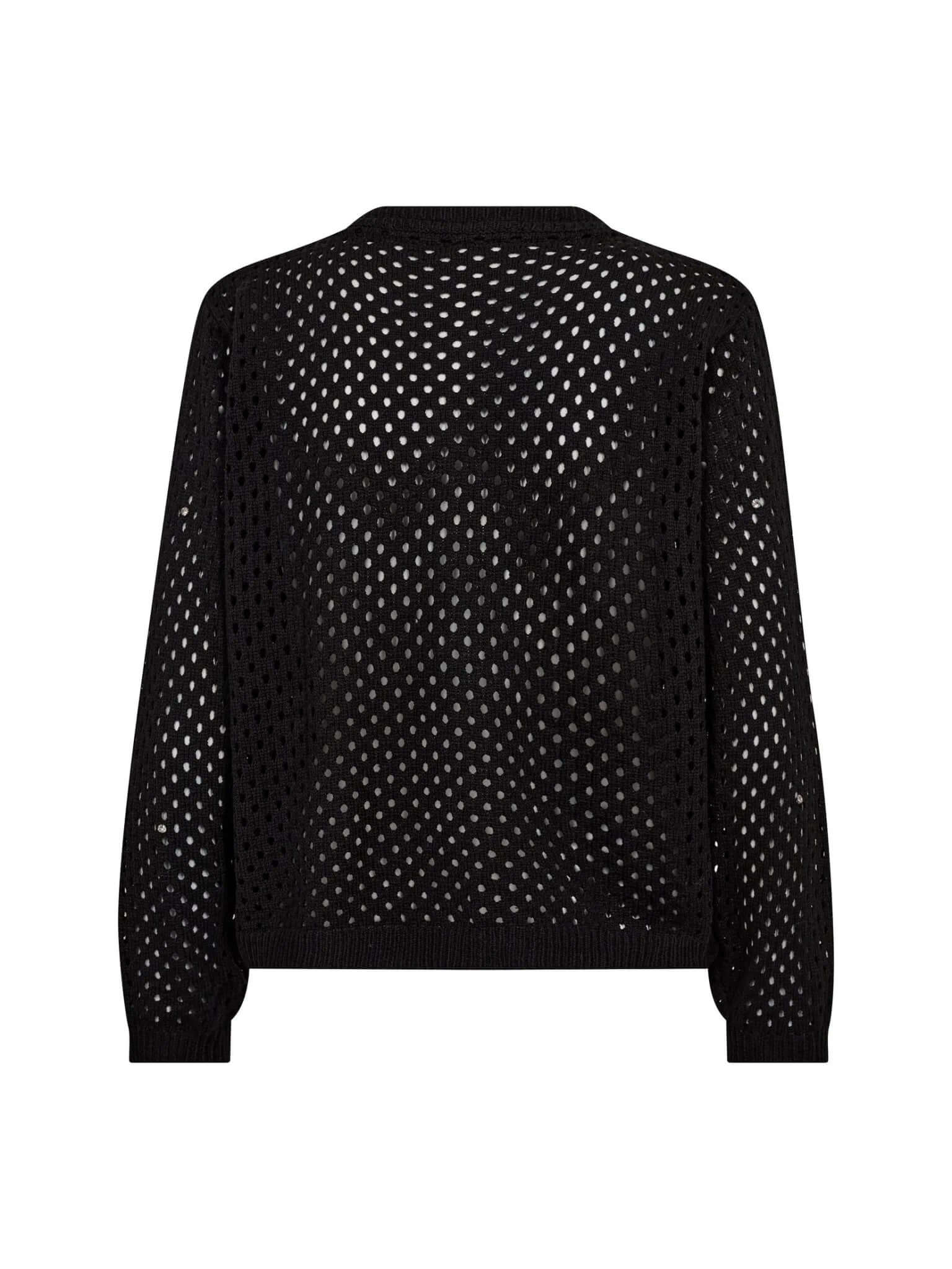 Co'couture Hoopa Krystal Cardigan – Black