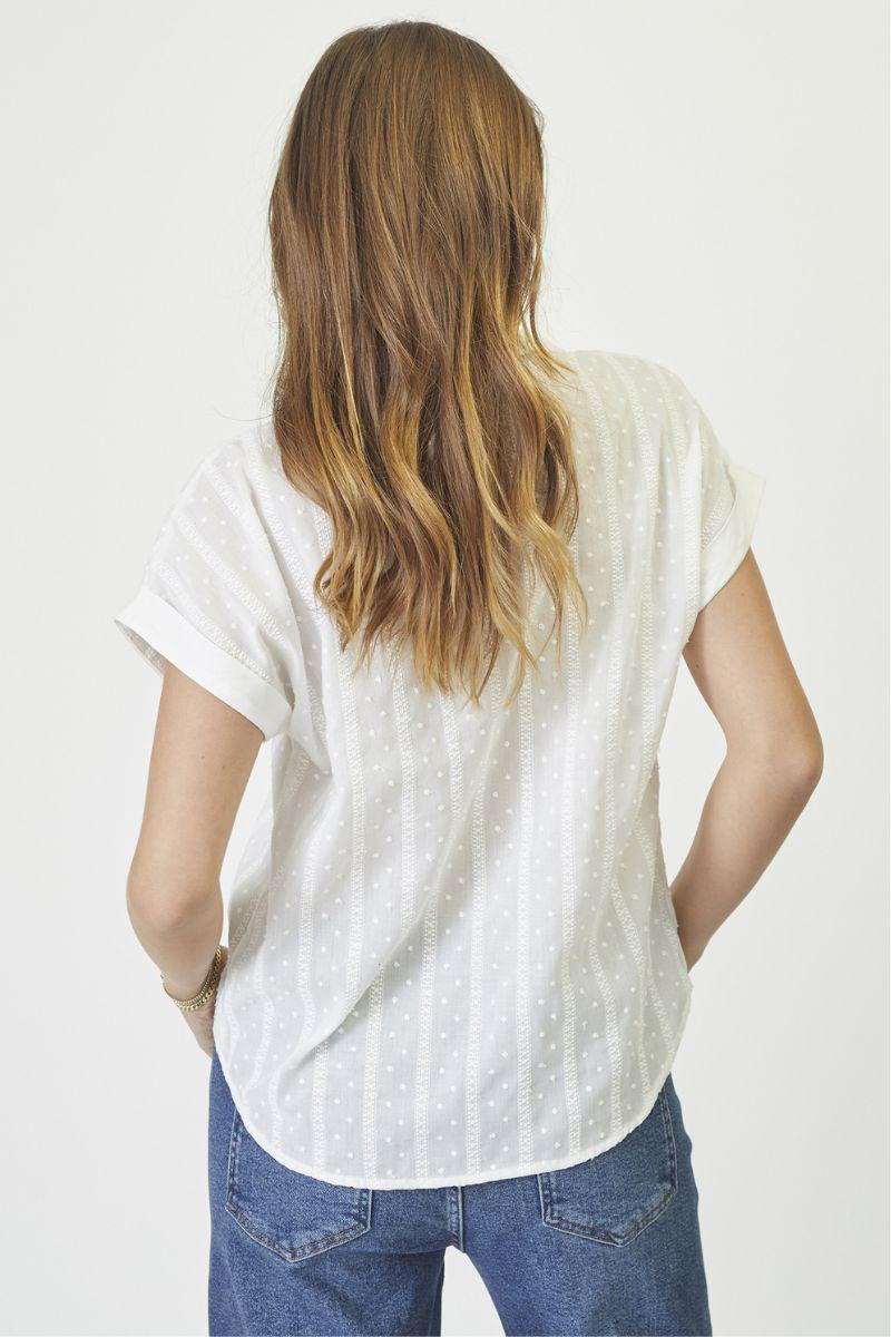 Co'couture Maddie CC Short-Sleeve Top – White