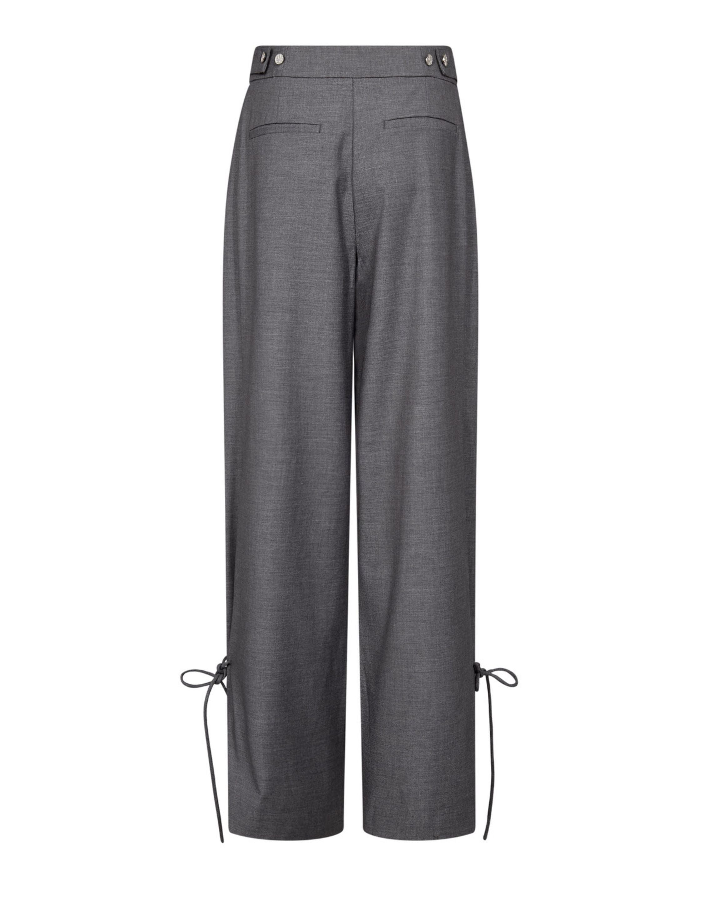 Co'couture Wide-Leg Tailored Trousers – Grey