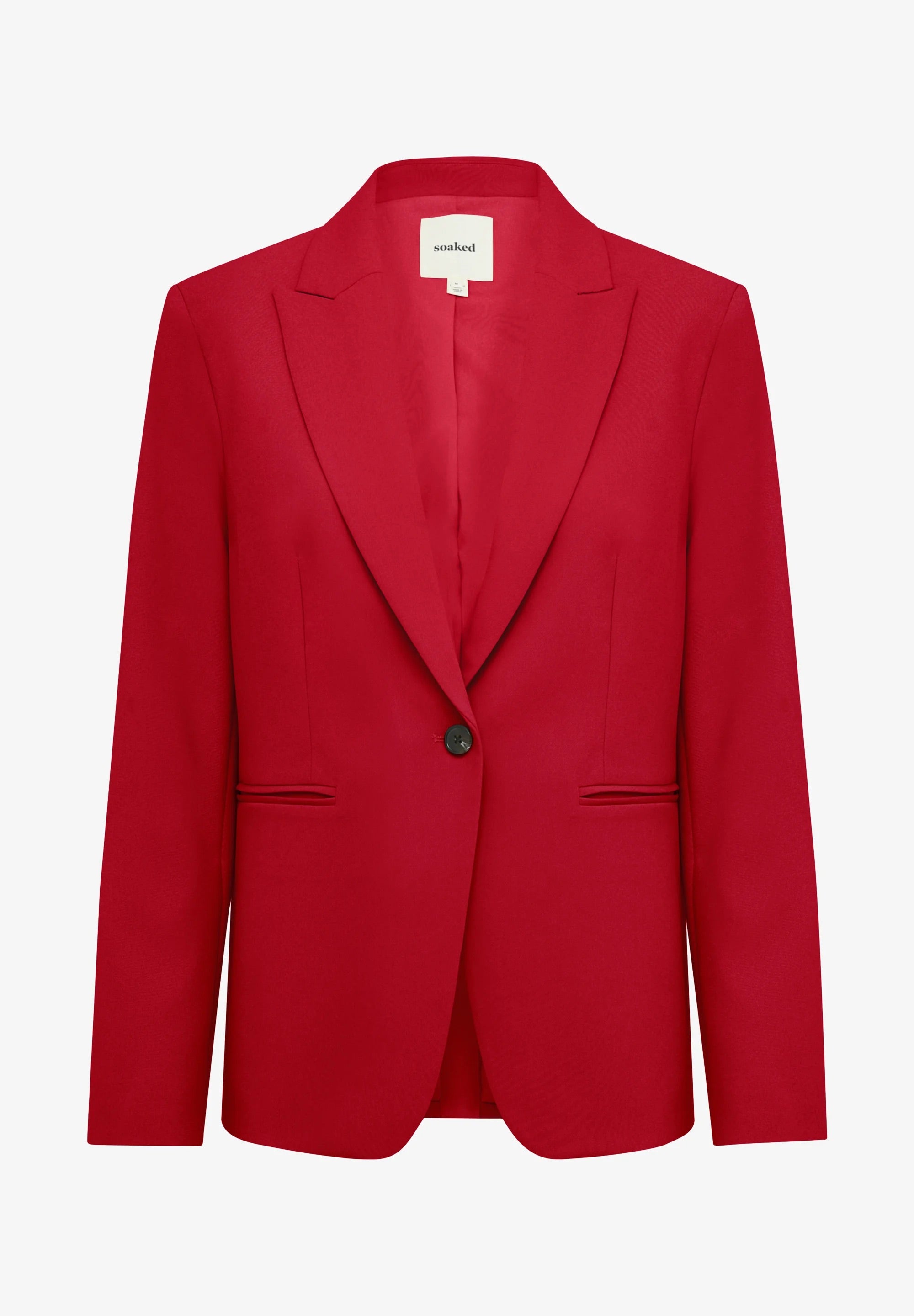 Soaked in Luxury SLCORINNE Short Blazer - Salsa Red