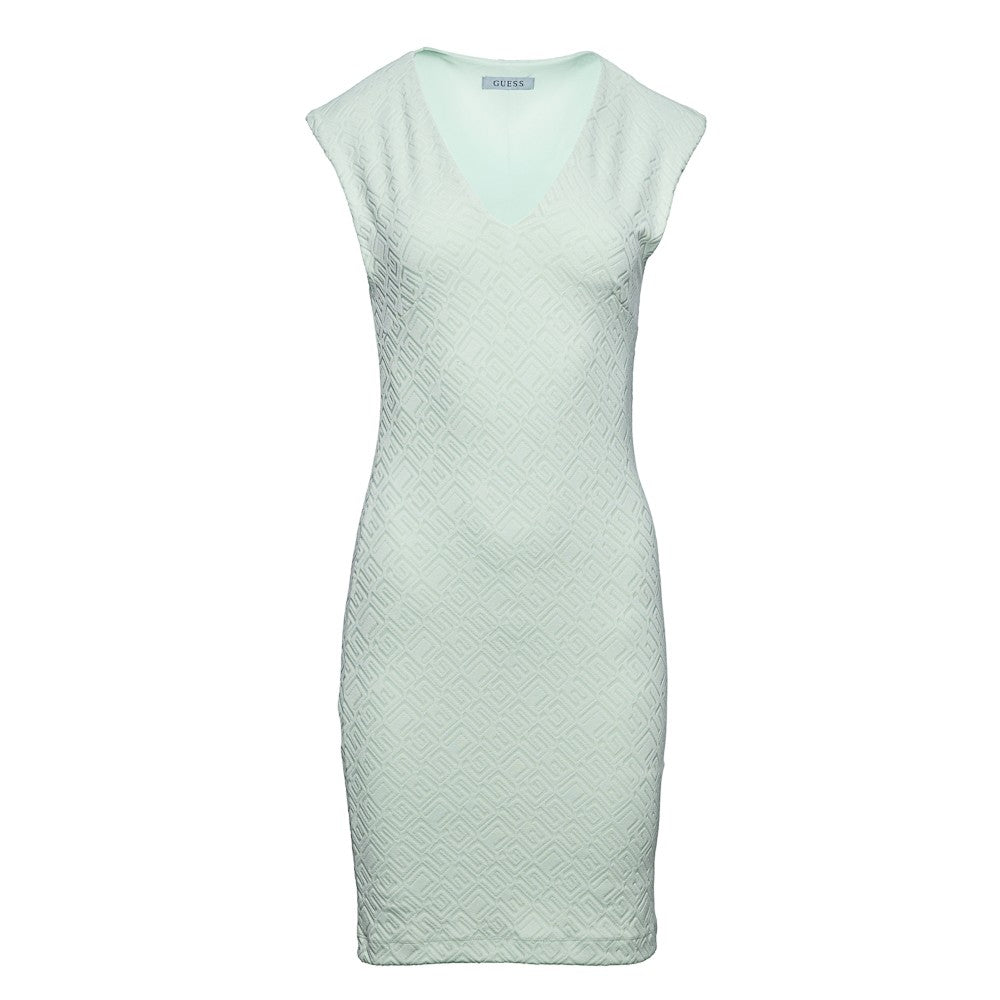 Guess Mint Green Textured Dress