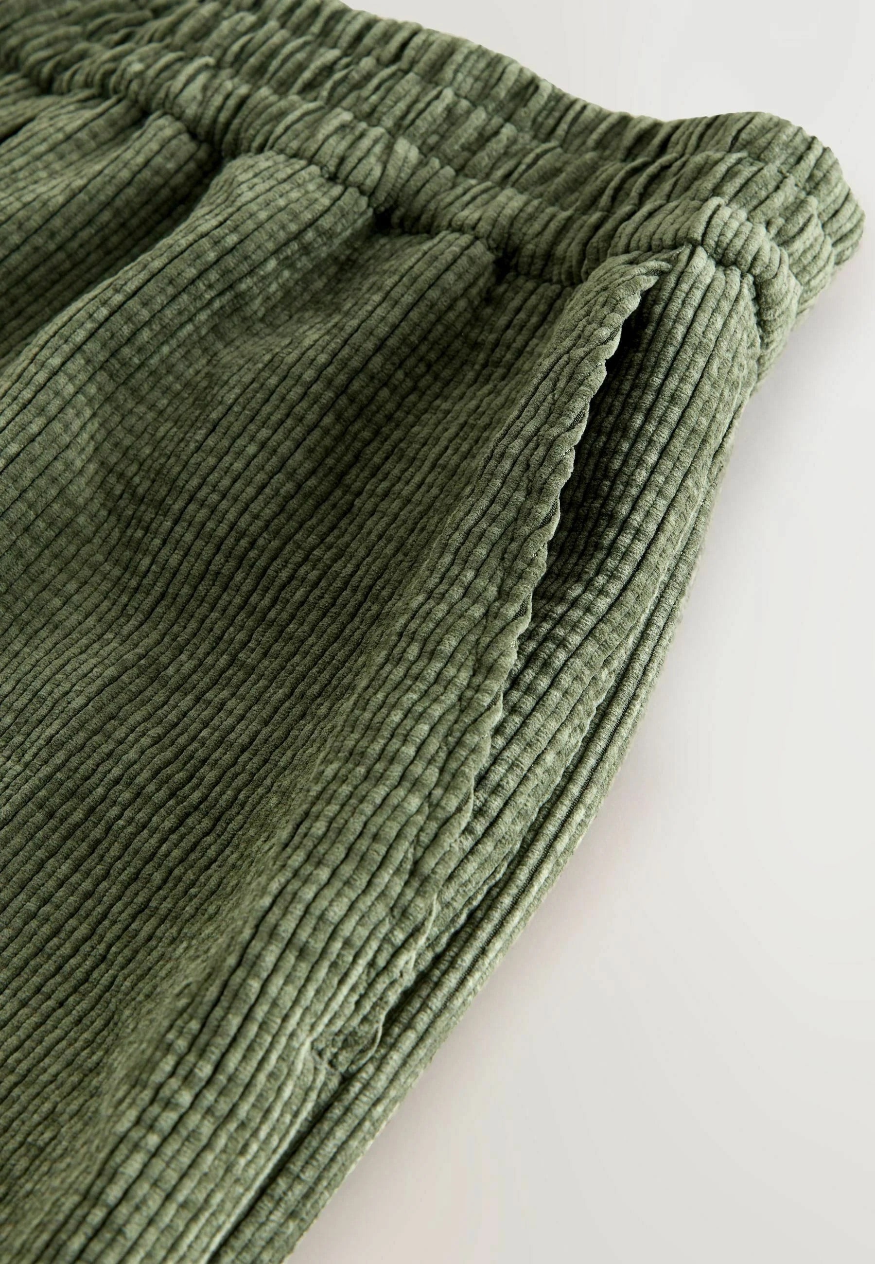 Sorbet WIDE SOFT Corduroy Trousers - Olive Green