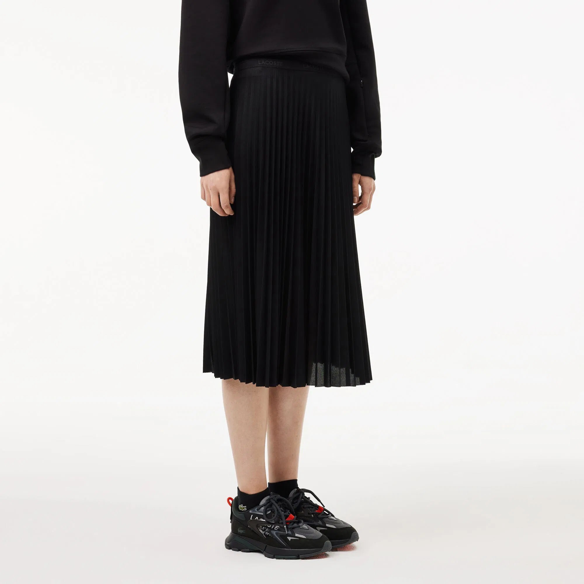 Lacoste Women's Elastic Waist Pleated Skirt