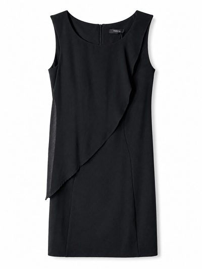 Marciano by Guess Asymmetric Flounce Dress – Black