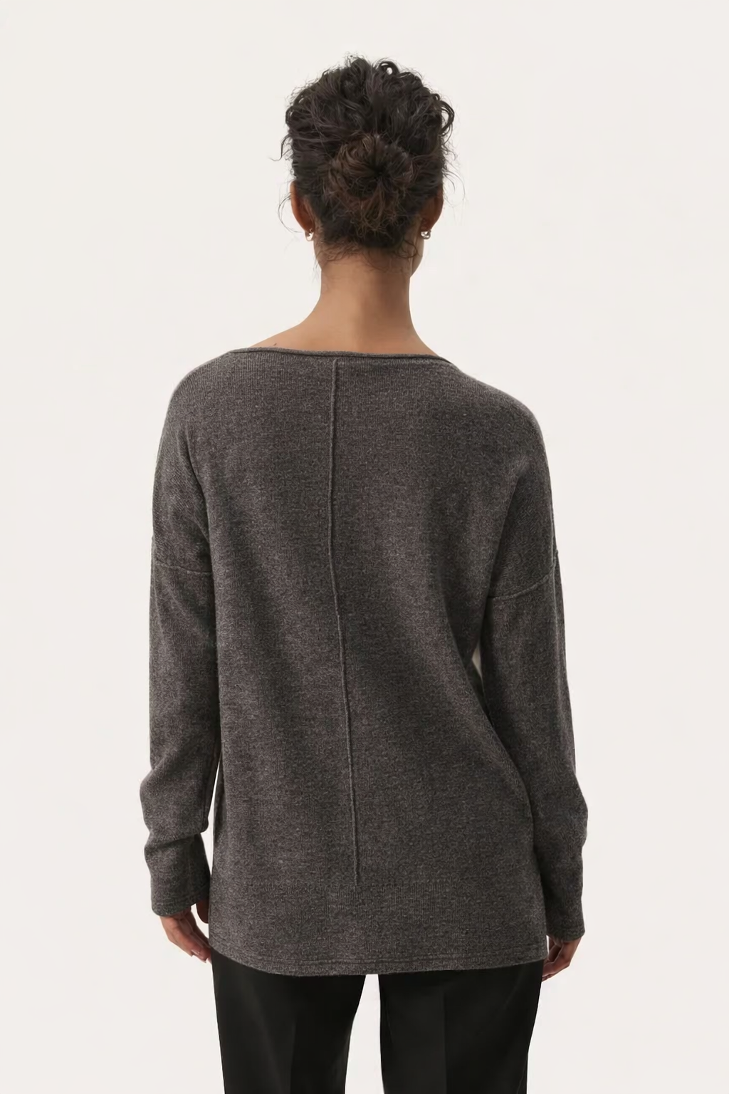 Part Two Noura Certified Wool Pullover - Falcon Mela Oversized Sweater