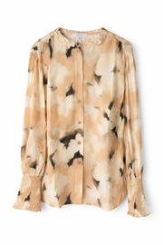 Sorbet SBIRINA Abstract Print Blouse – Beige