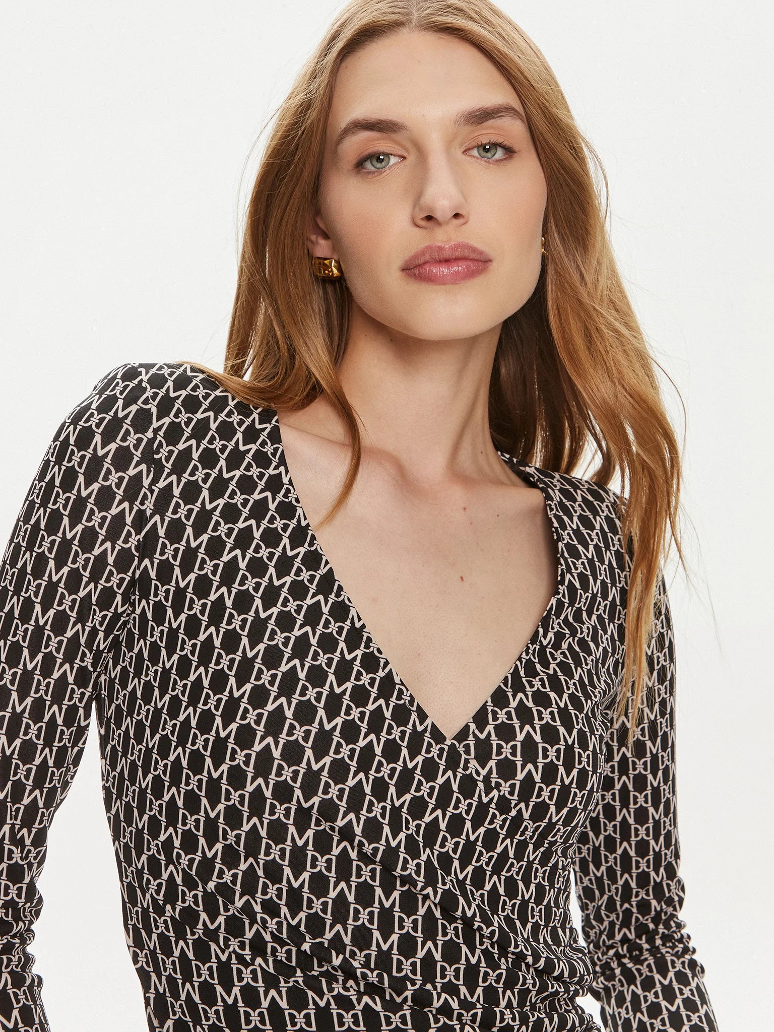 MARCIANO by GUESS Blouse (Black, Slim Fit)