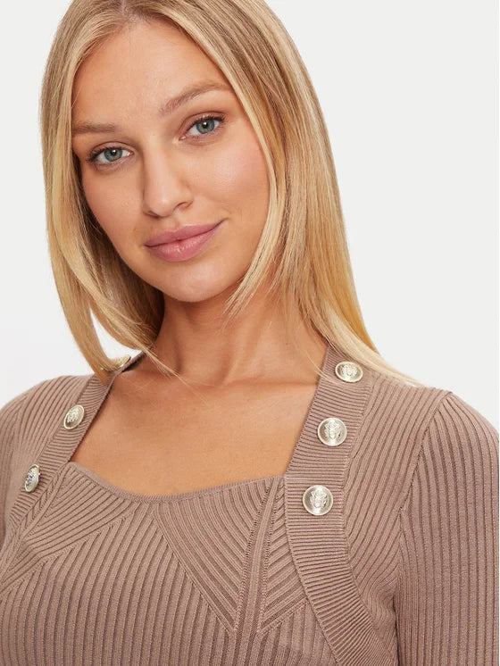 Marciano Guess Knit Dress - Beige Slim Fit