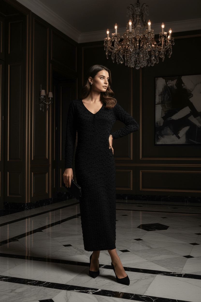 Pompom CC Dress – Luxury