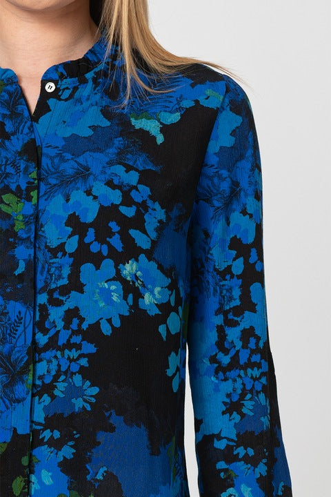 Desigual Ancona Crinkle Effect Floral Top