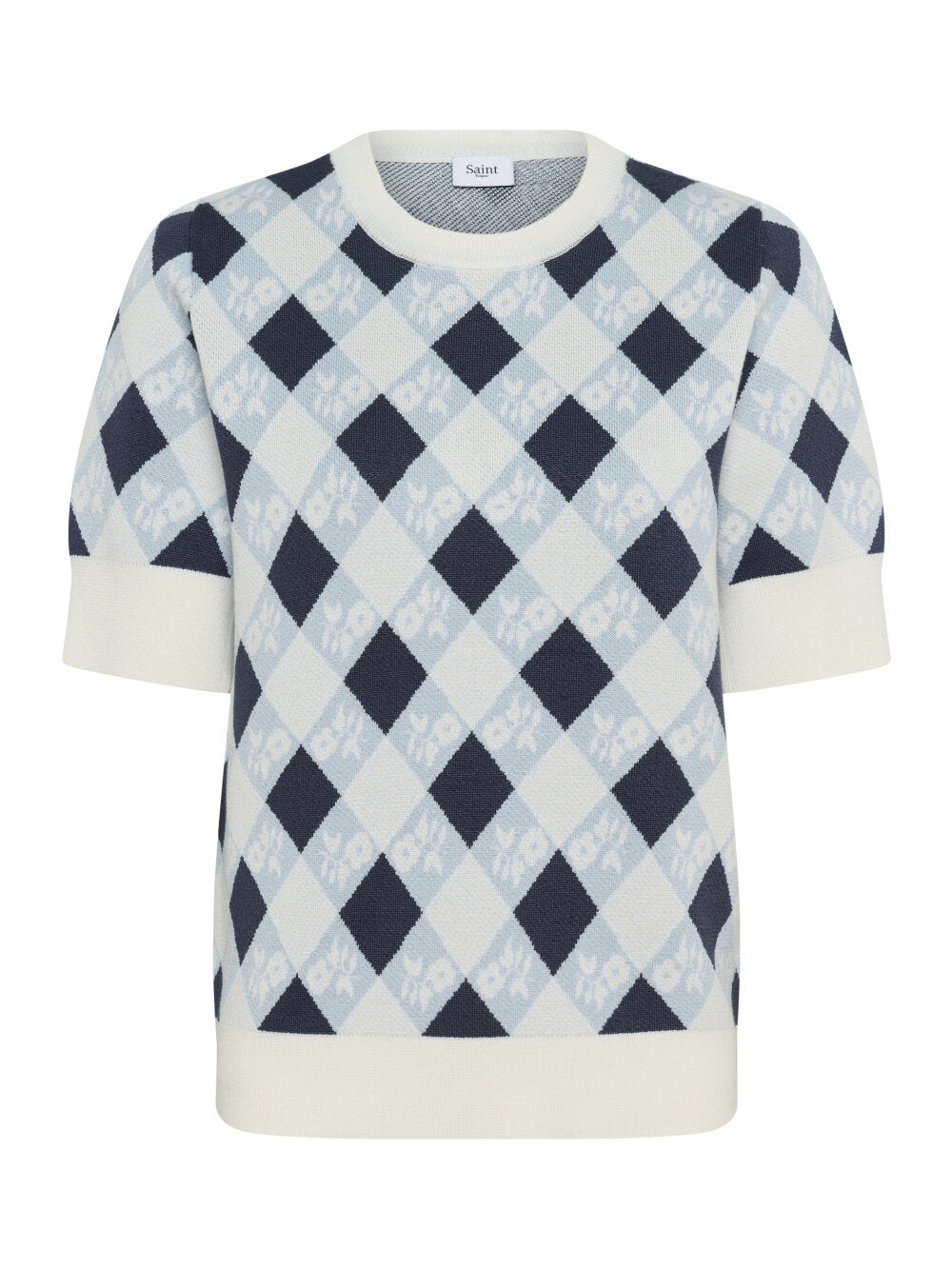 Saint Tropez MECHELLESZ Sweater - Cloud Naval Blue Argyle