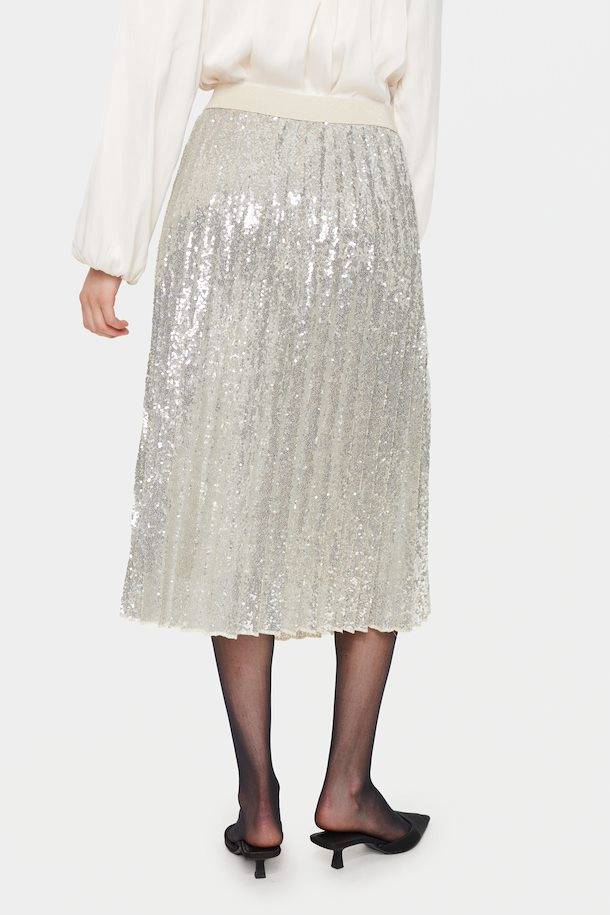 Saint Tropez BenisaSZ Silver Sequin Skirt