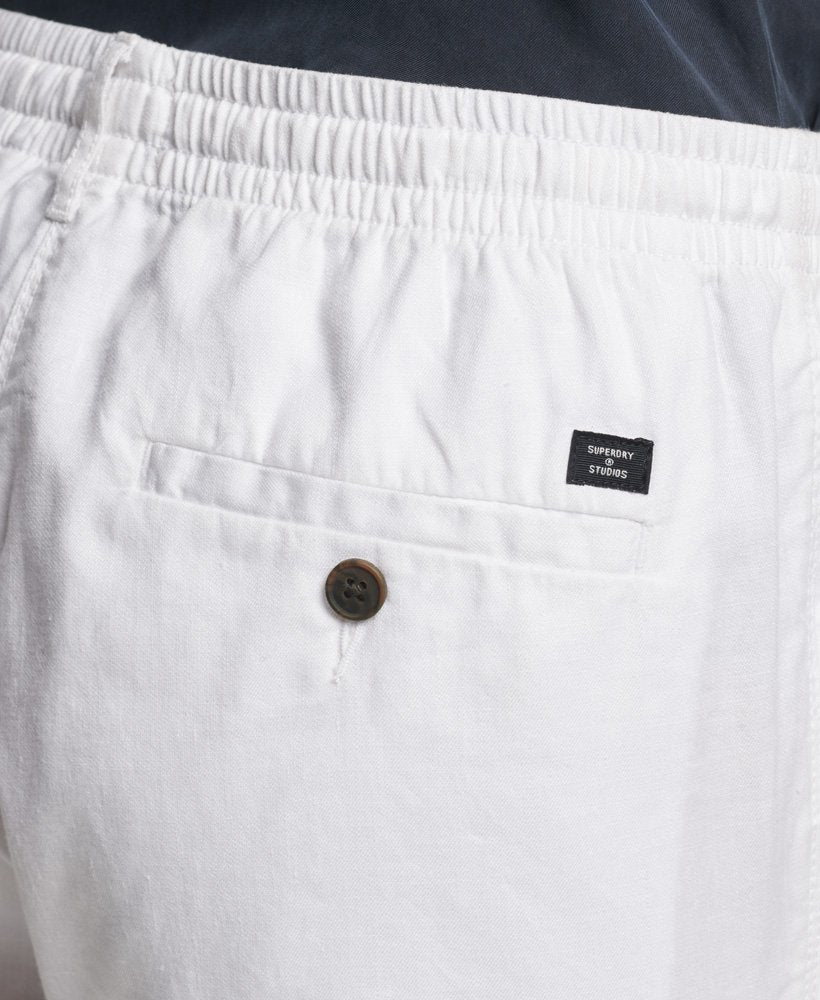 Superdry Studios Canvas Joggers - White
