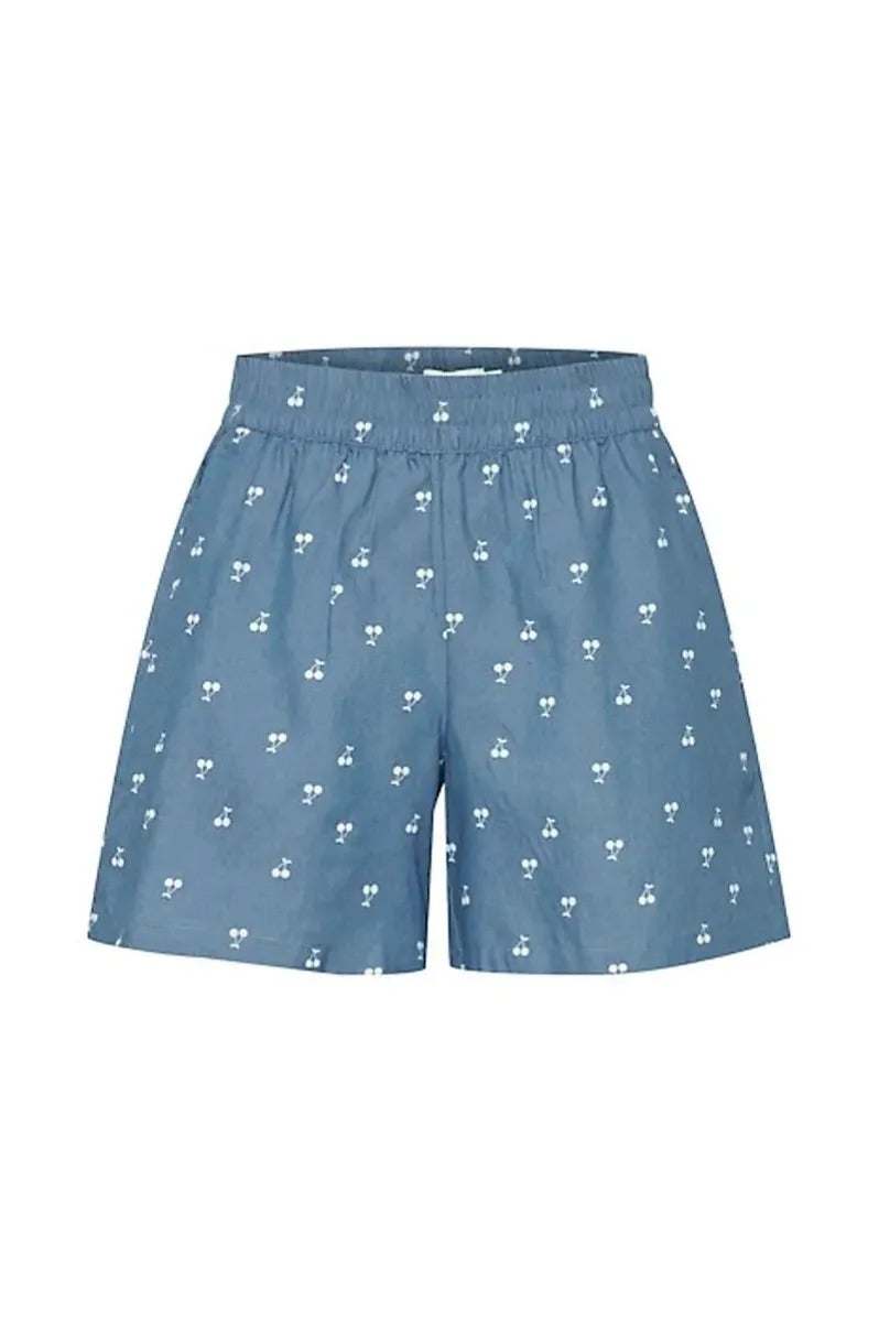 B YOUNG Hege Shorts Mid Blue Denim